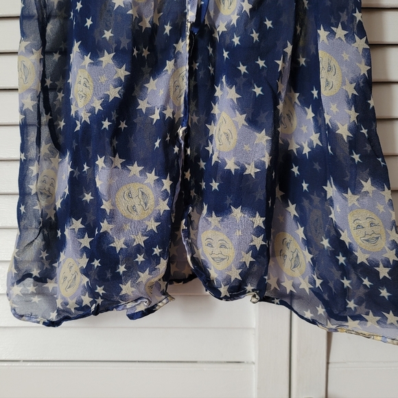 MAGIC SILK Y2K Vintage Moon & Stars Babydoll, Size S - Picture 8 of 11